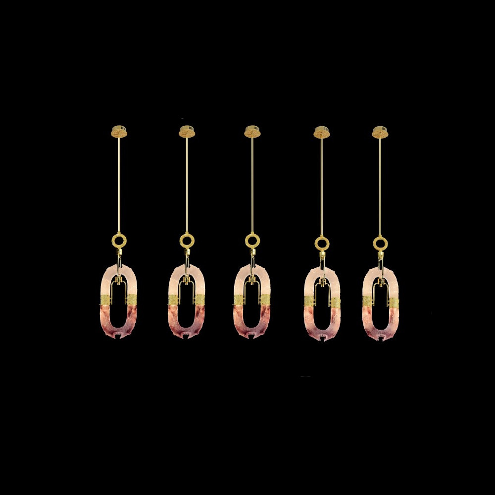 Подвесной светильник с овальным плафоном Fantasy Geometry