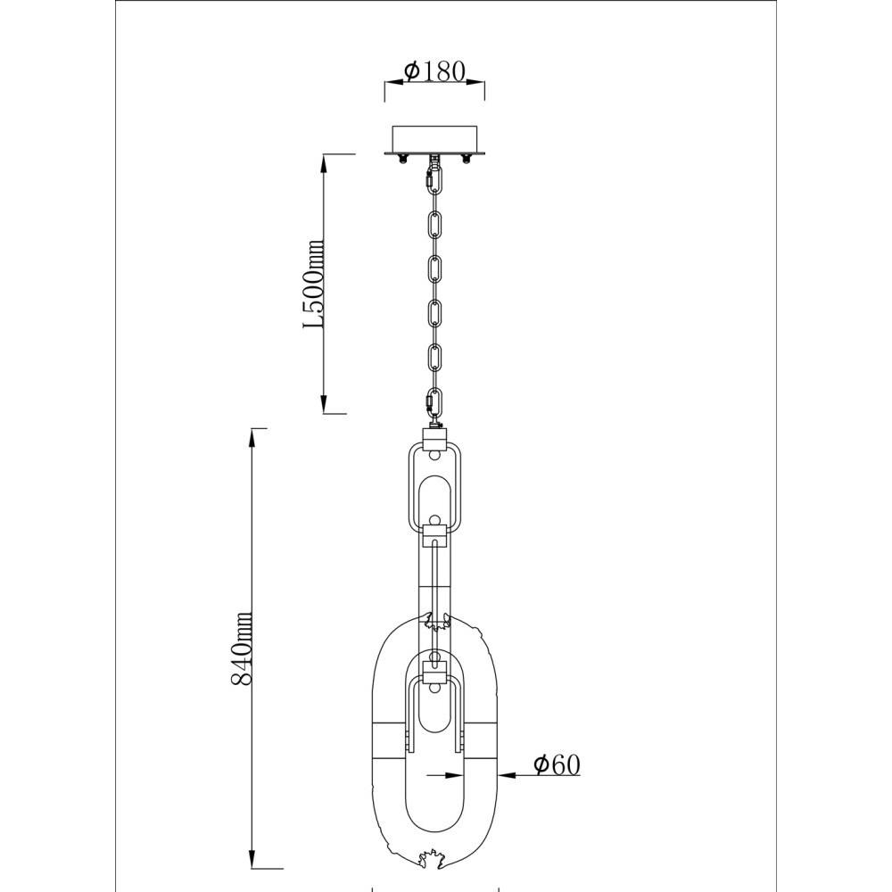 Подвесной светильник с овальными плафонами Fantasy Geometry