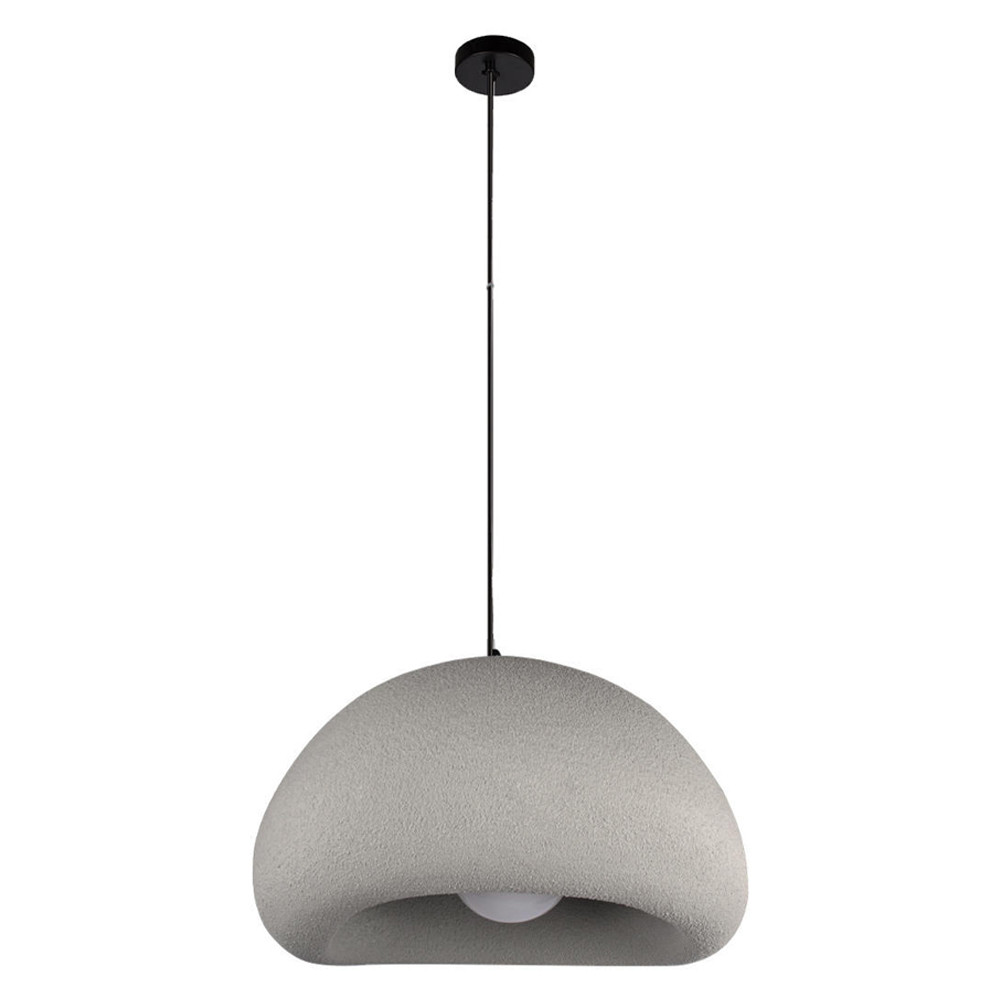 Подвесной светильник с округлым абажуром из стеклопластика с шероховатой текстурой Диаметр 40 см Sergey Makhno