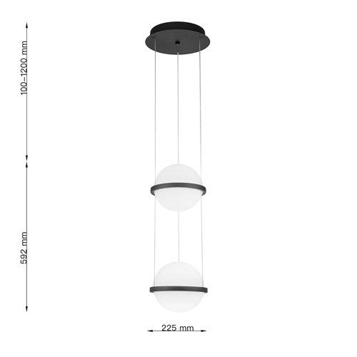 Подвесной светильник с плафонами в форме шаров Pots light