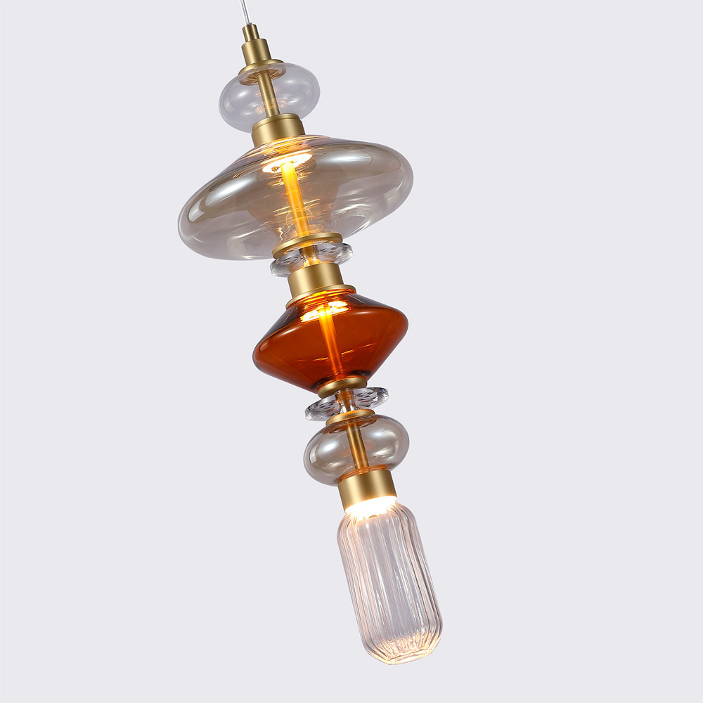 Подвесной светильник с плафонами разной формы Geometry Glass