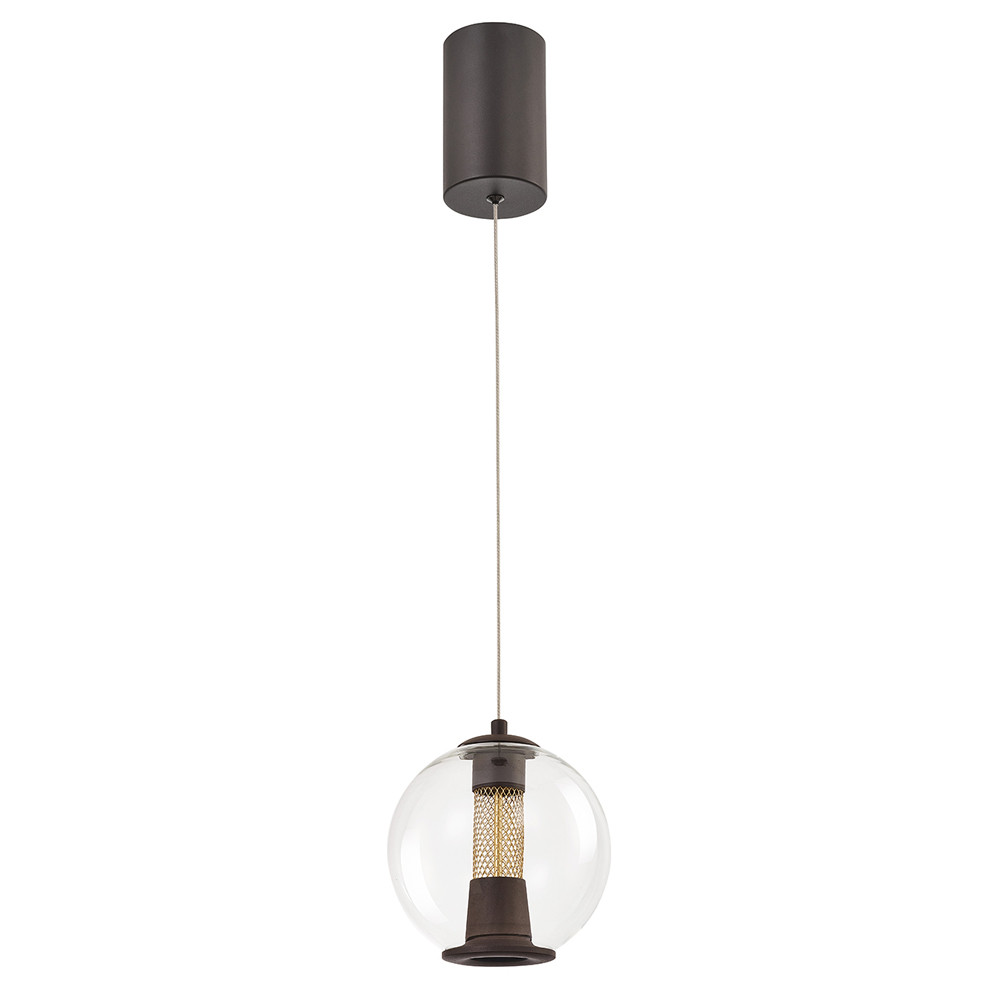Подвесной светильник с плафоном в форме шара Inner Gleam Orb black