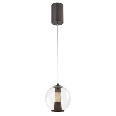 Подвесной светильник с плафоном в форме шара Inner Gleam Orb black