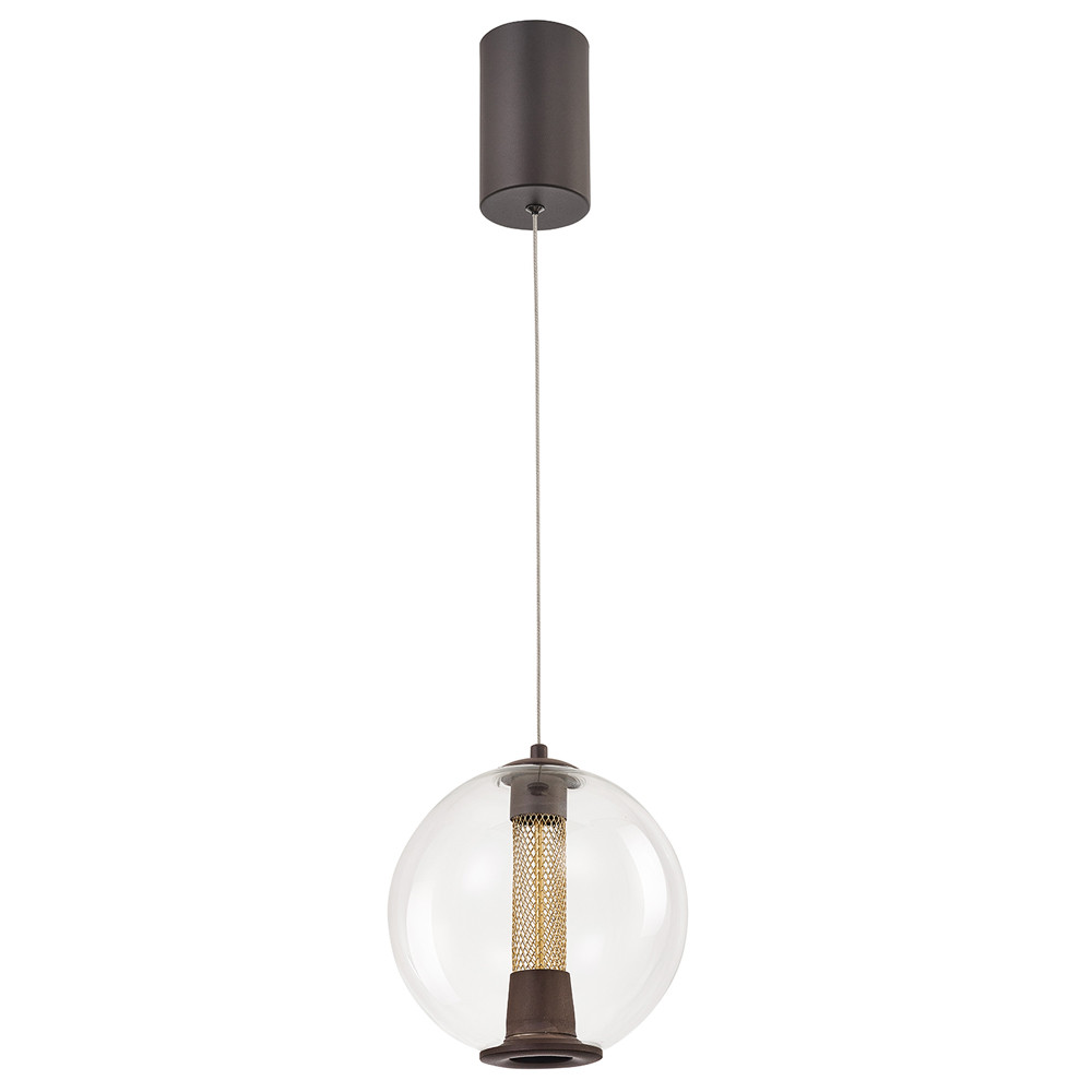 Подвесной светильник с плафоном в форме шара Inner Gleam Orb black