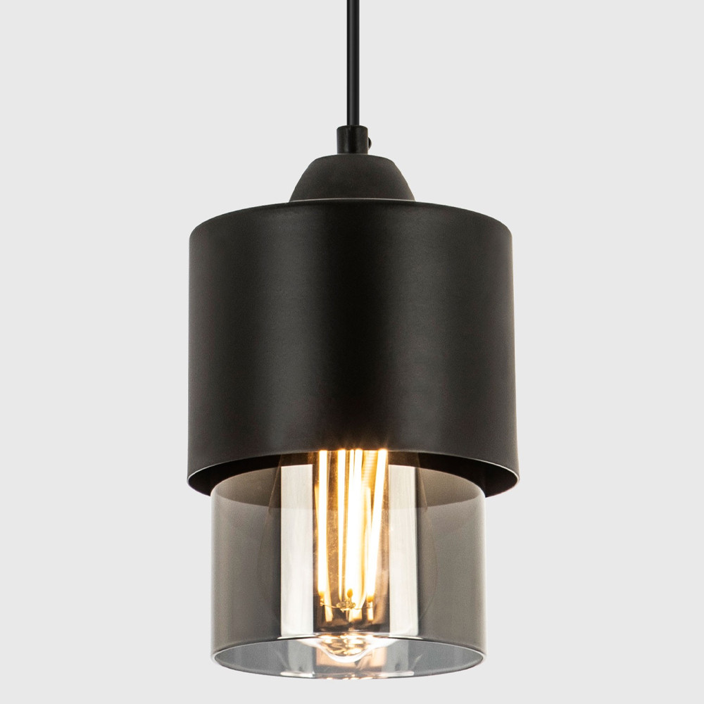 Подвесной светильник с плафоном из дымчатого стекла Volta Flos Hanging Lamp