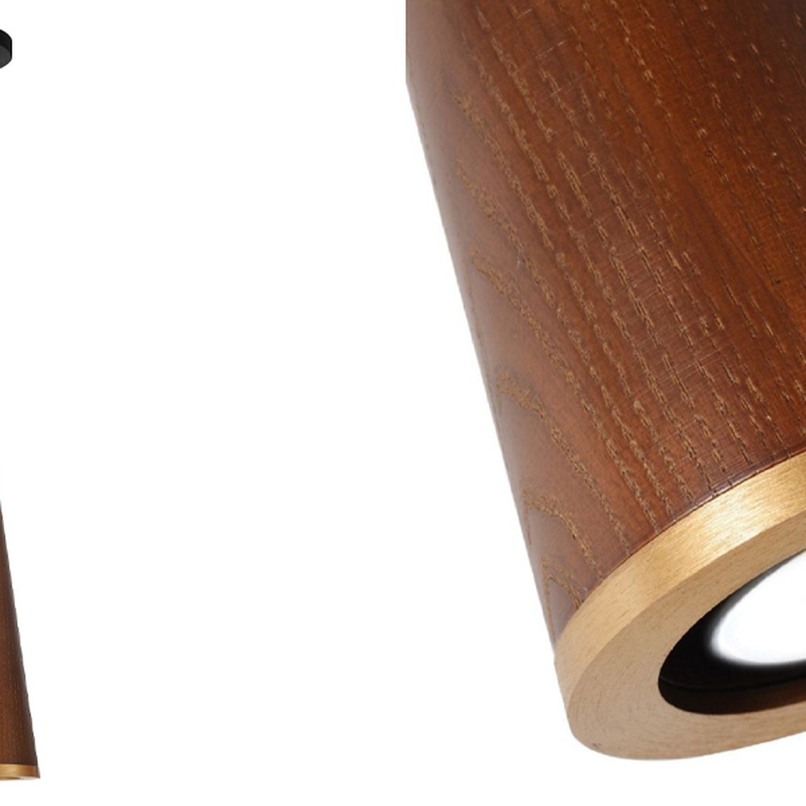 Подвесной светильник с плафоном из темного дерева WOODEN ECO
