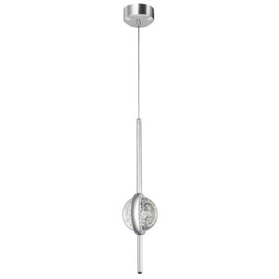 Подвесной светильник с плафоном из хрустального шара Crystal Bubbles Chrome Hanging Lamp