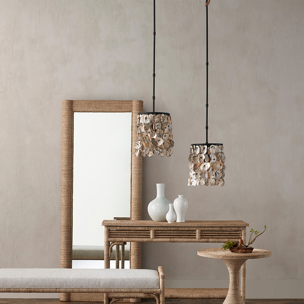 Подвесной светильник с подвесками из устричных раковин Sea Ravens