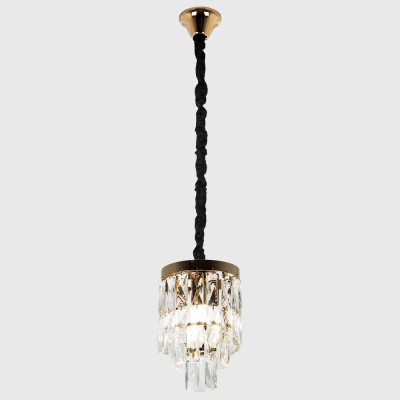 Подвесной светильник с прямоугольными хрустальными подвесками Lunet Crystal Rectangulars Pendant Light 2