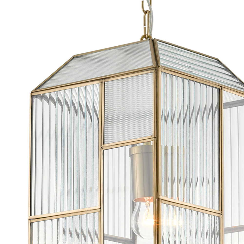 Подвесной светильник с рельефным стеклом Embossed Glass