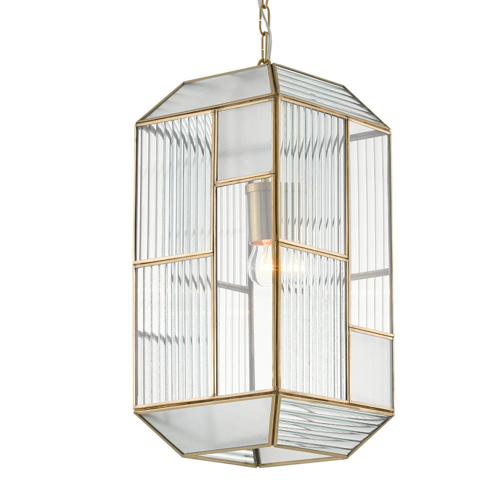 Подвесной светильник с рельефным стеклом Embossed Glass