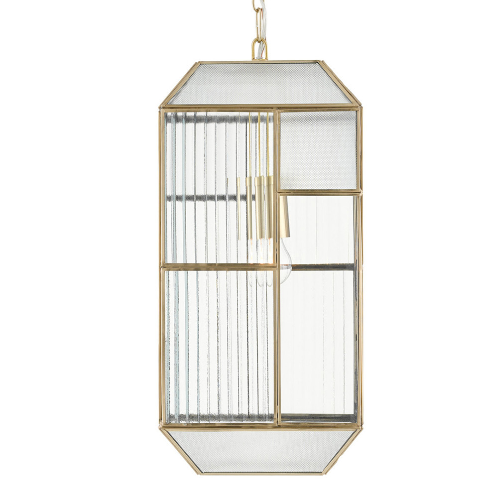 Подвесной светильник с рельефным стеклом Embossed Glass