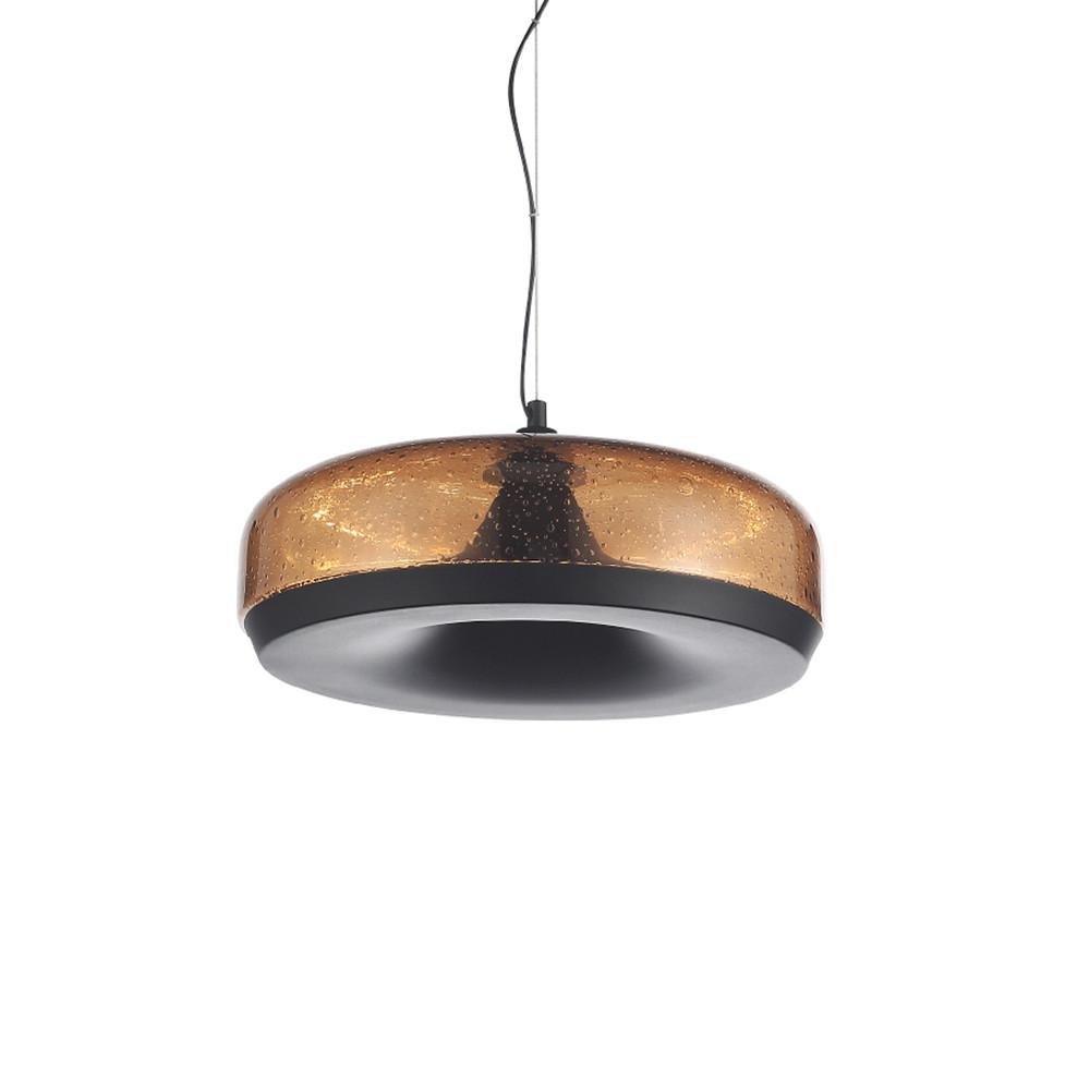 Подвесной светильник с стеклянным плафоном LED 42W 3000K Glass Textured Lampshade