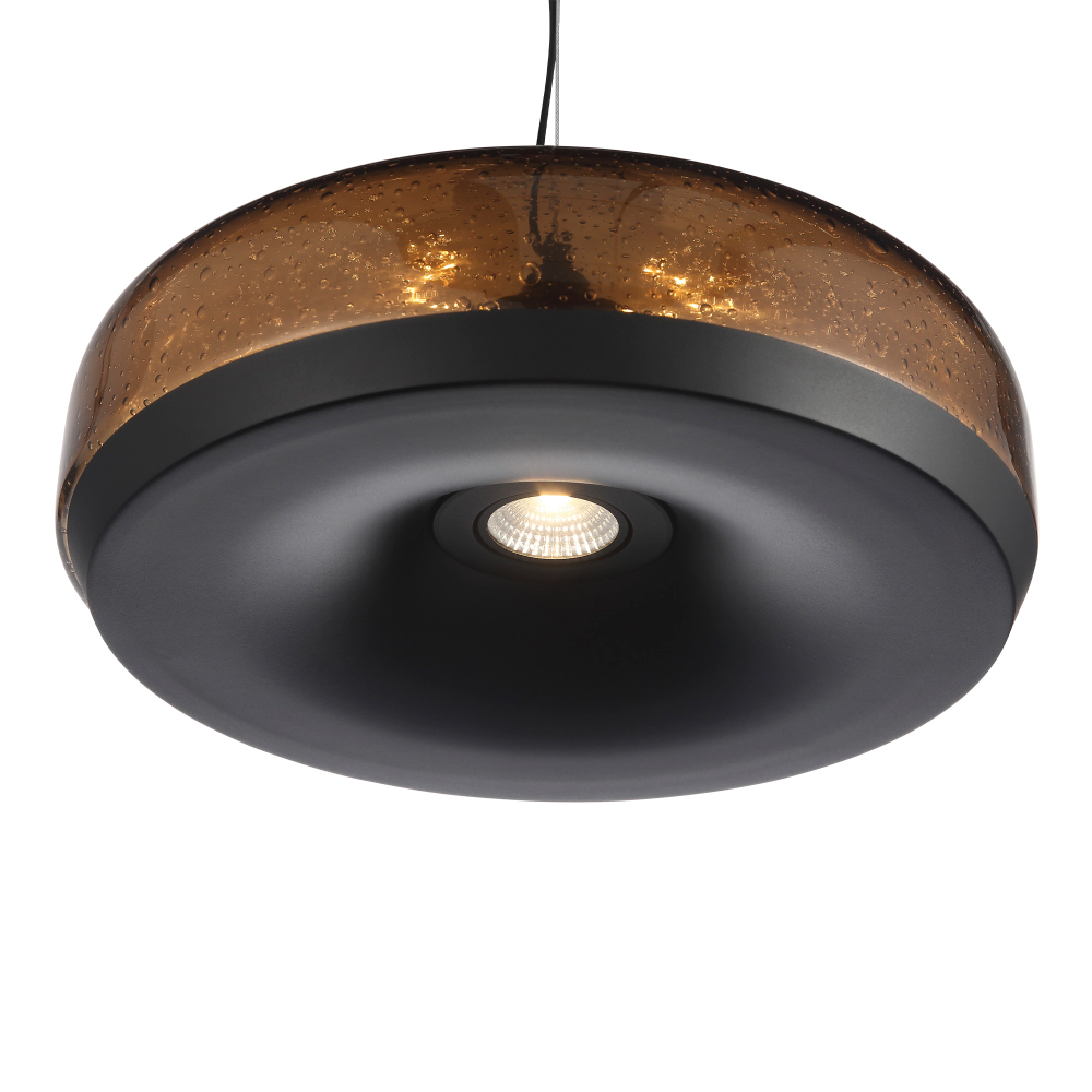Подвесной светильник с стеклянным плафоном LED 42W 3000K Glass Textured Lampshade