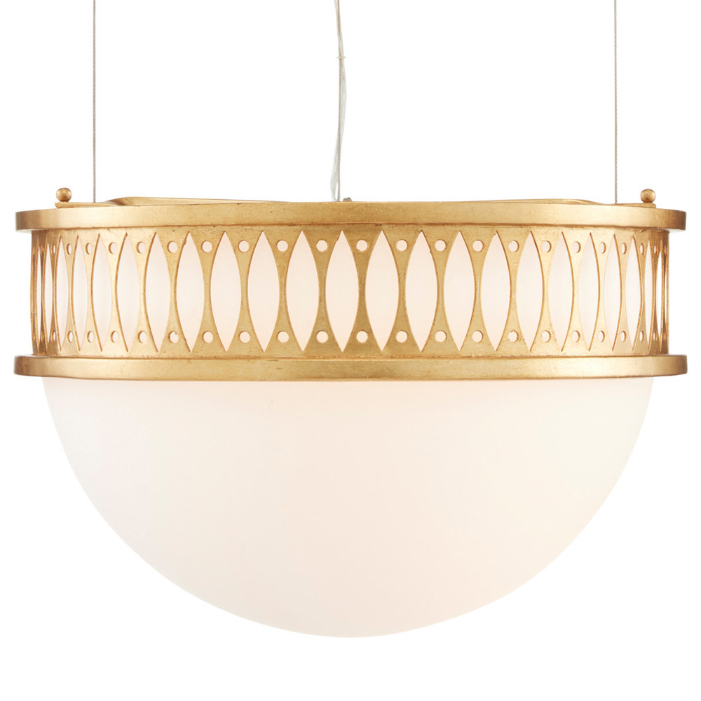 Подвесной светильник с фактурным золотым каркасом Exceptional Classic Design