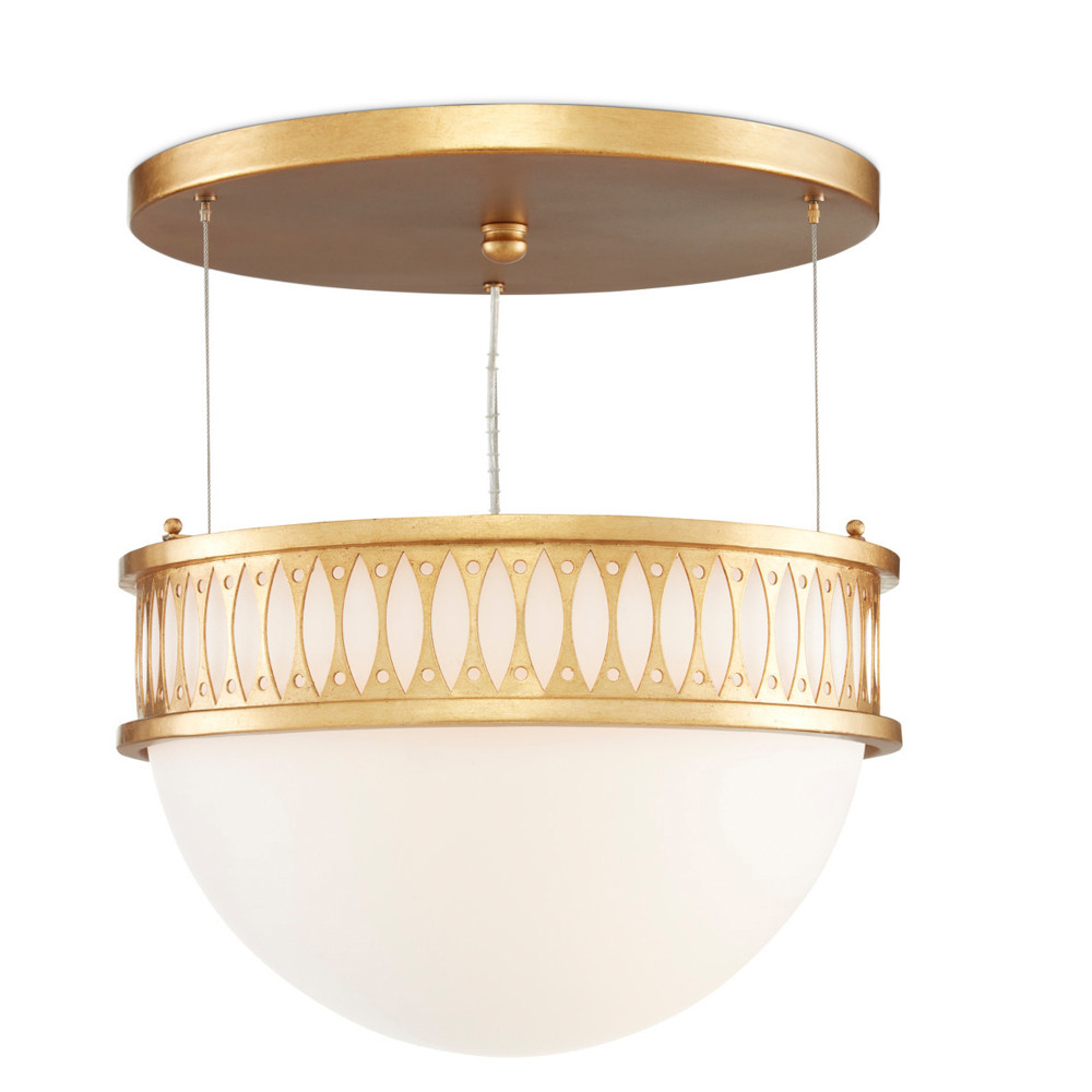 Подвесной светильник с фактурным золотым каркасом Exceptional Classic Design