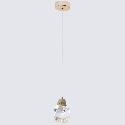 Подвесной светильник с хрустальным плафоном Esme Crystal Gold Hanging lamp
