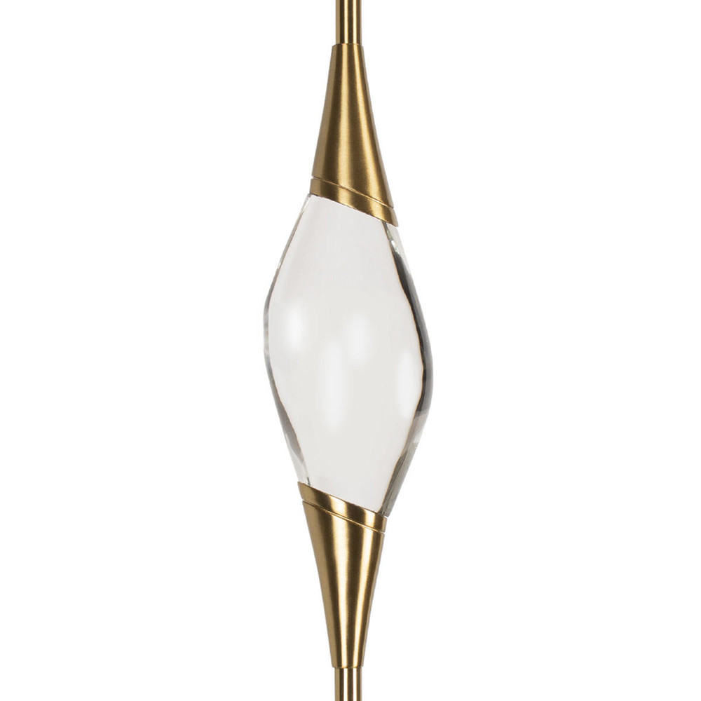 Подвесной светильник с хрустальным плафоном и бронзовым основанием Renee Glass Drops