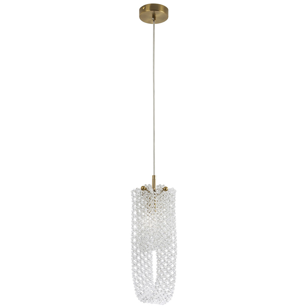 Подвесной светильник с хрустальными подвесками Godard Crystal Hanging Lamp