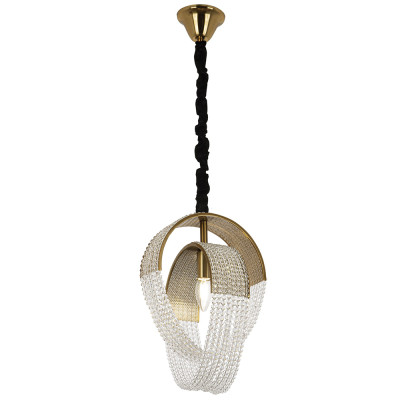 Подвесной светильник с хрустальными подвесками Godard Crystal Ring Hanging Lamp