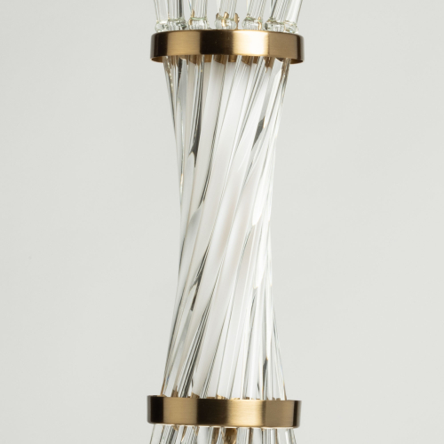 Подвесной светильник с цилиндрическим плафоном из прозрачных стеклянных трубок Nembus