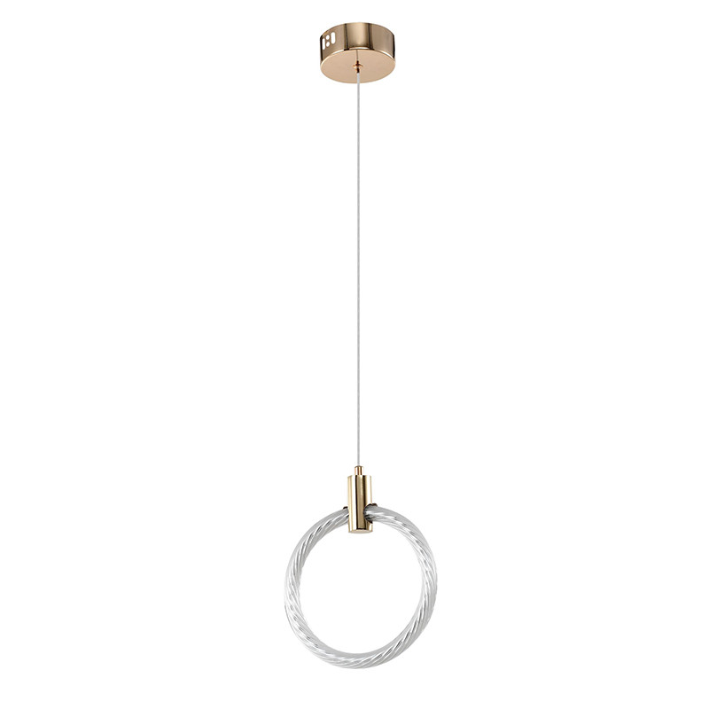 Подвесной светильник светодиодный в виде кольца Lighting Rings Gold