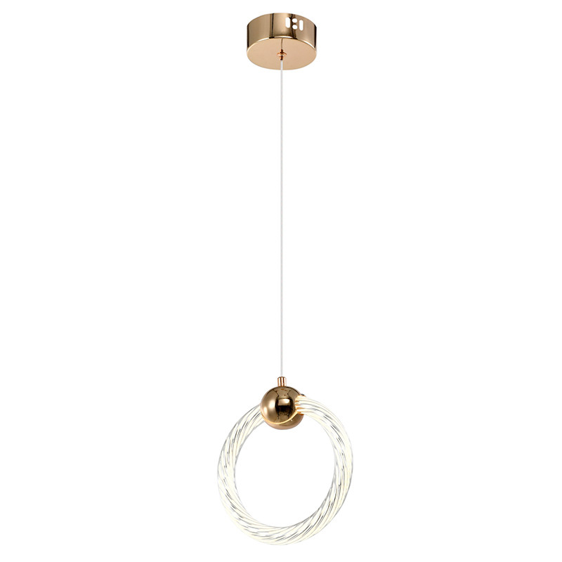 Подвесной светильник светодиодный в форме кольца Lighting Rings Gold