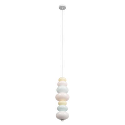 Подвесной светильник светодиодный из стеклянных сфер в пастельных тонах Pastel Lunaria Aura