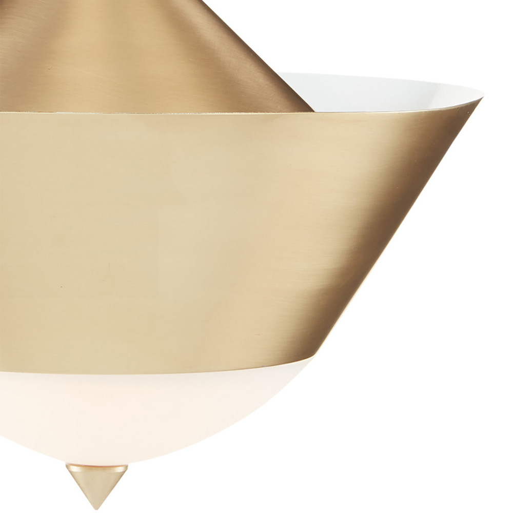 Подвесной светильник светодиодный конусообразный Сone Shaped Gold Pendant