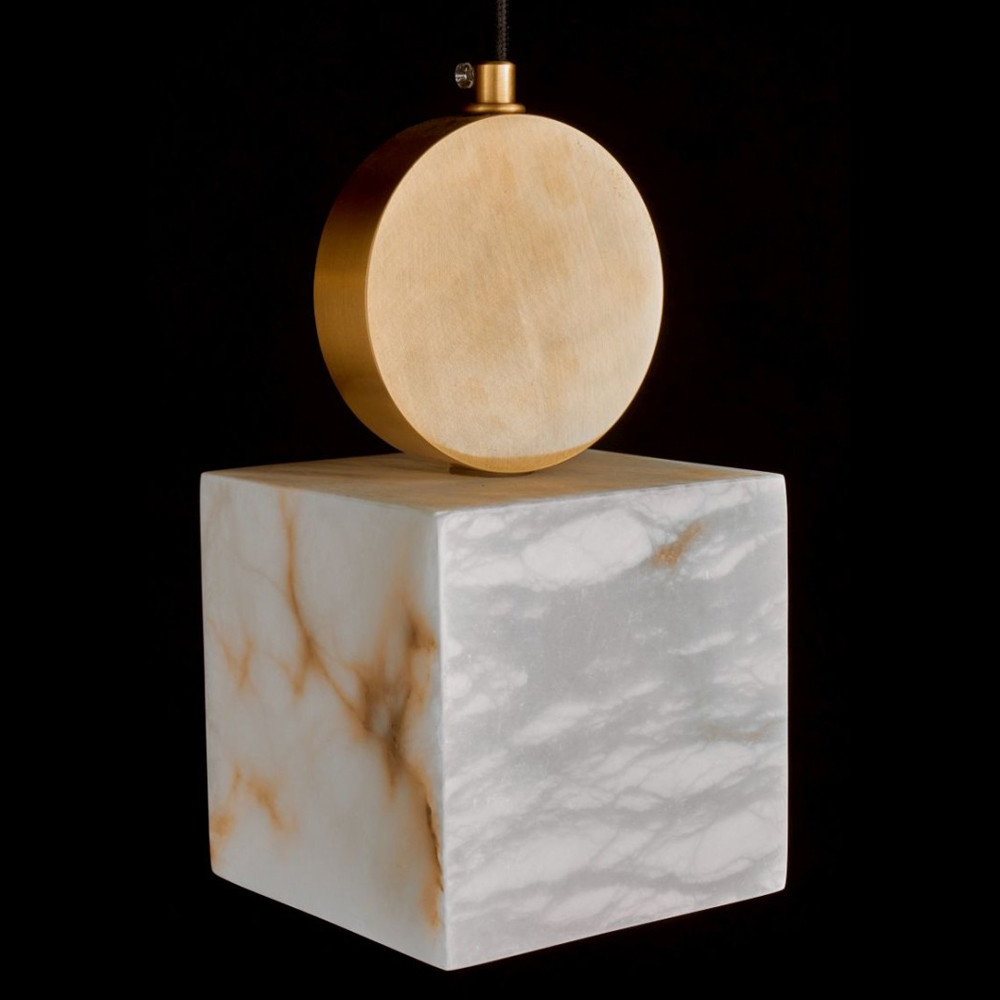 Подвесной светильник светодиодный с квадратным плафоном Stone Helios