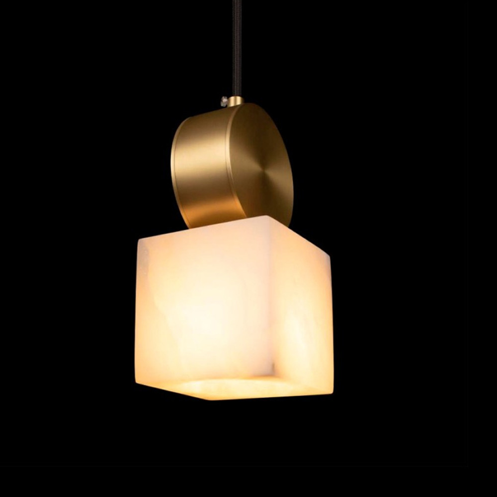 Подвесной светильник светодиодный с квадратным плафоном Stone Helios