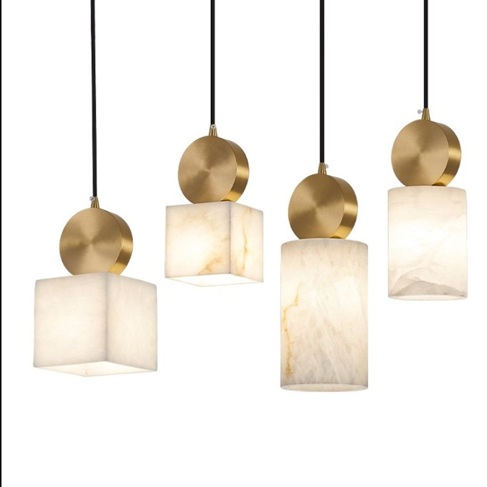 Подвесной светильник светодиодный с квадратным плафоном Stone Helios