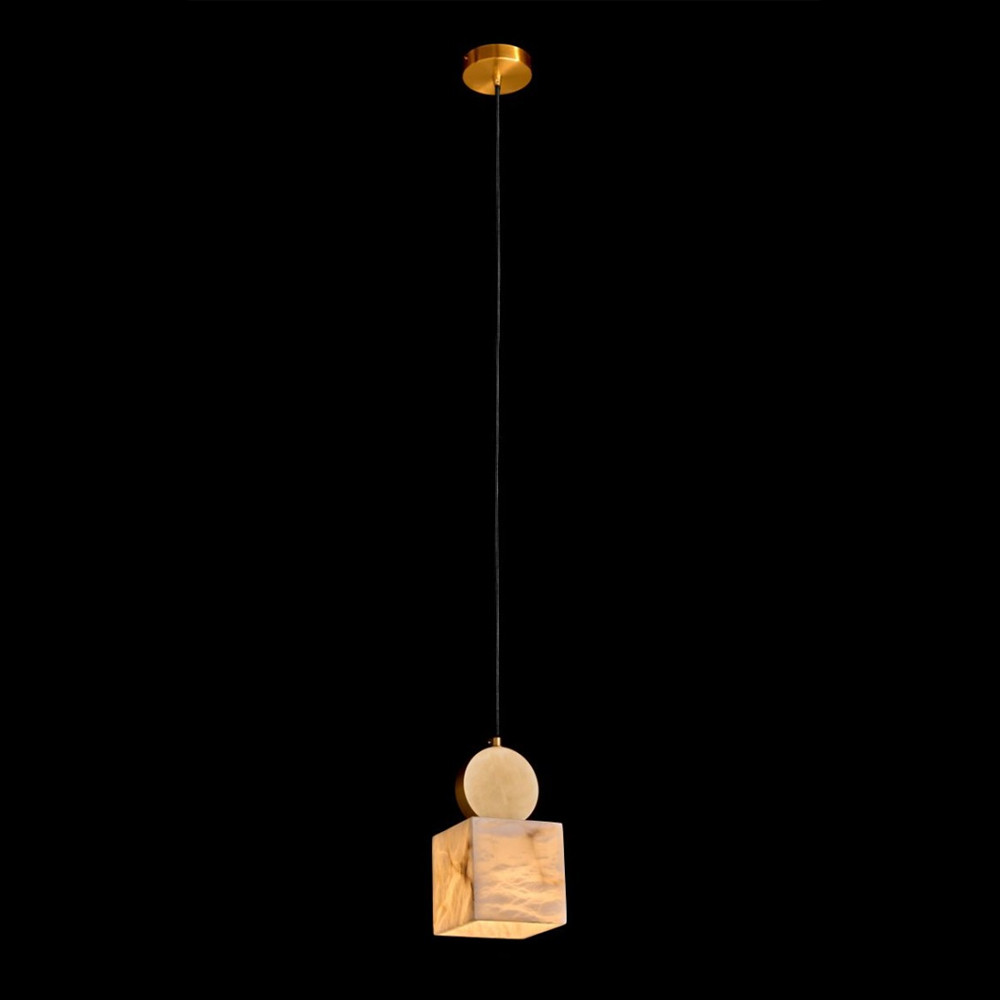 Подвесной светильник светодиодный с квадратным плафоном Stone Helios