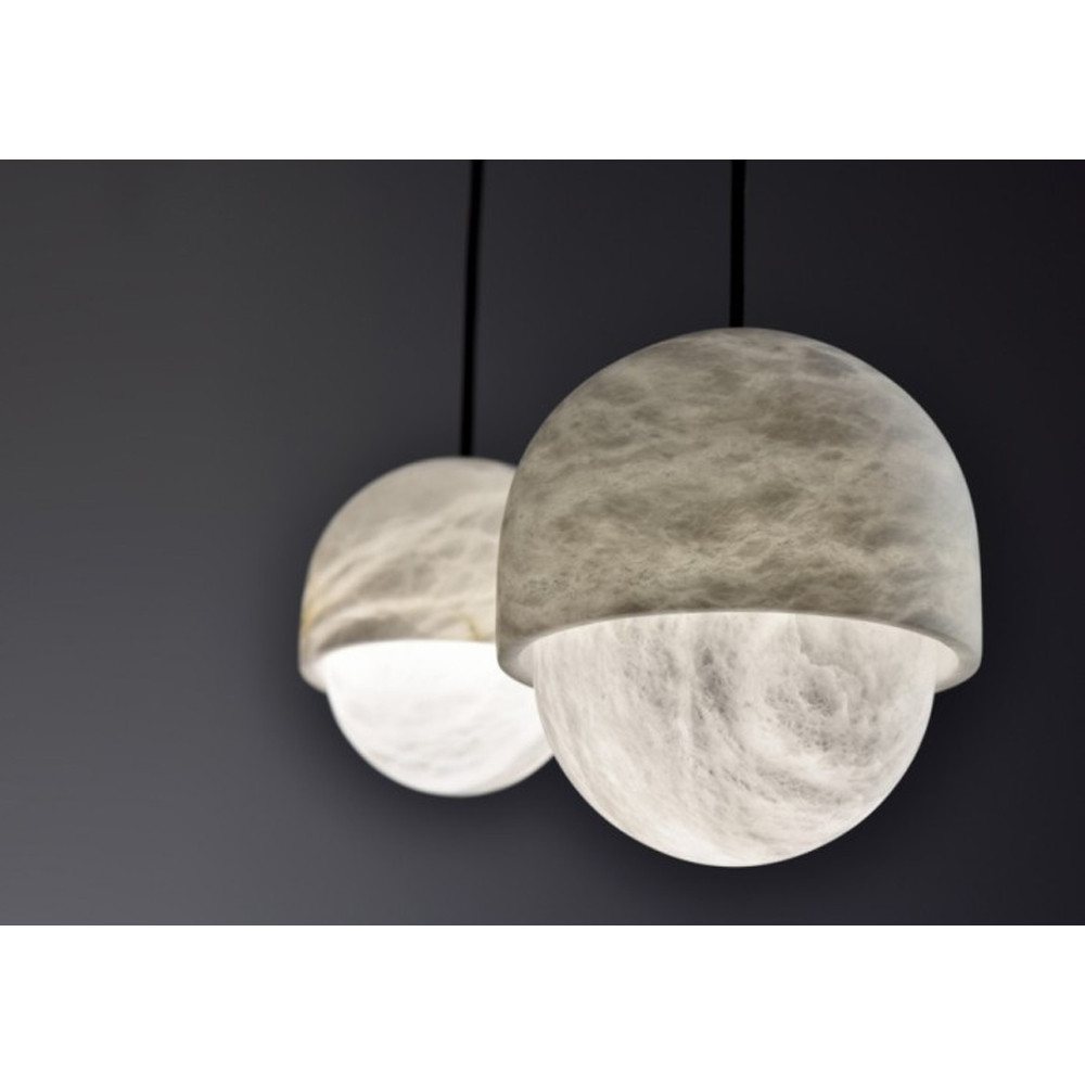 Подвесной светильник светодиодный с плафоном сферической формы Stone Helios