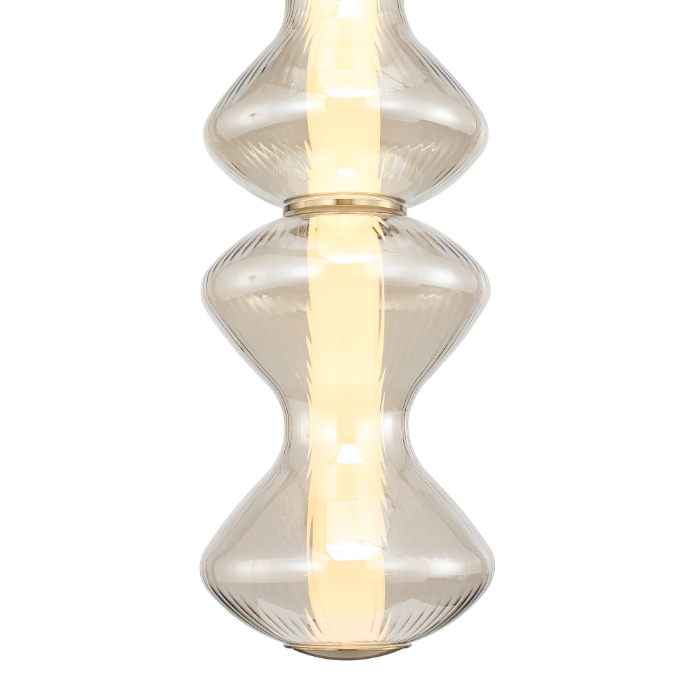 Подвесной светильник светодиодный с стеклянным волнообразным плафоном Amphora of Light