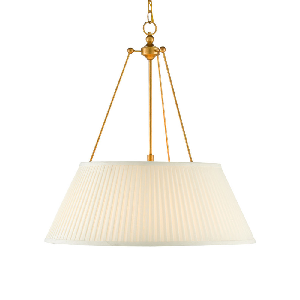 Подвесной светильник светодиодный с фактурным тканевым конусообразным абажуром White Fabric Lampshade