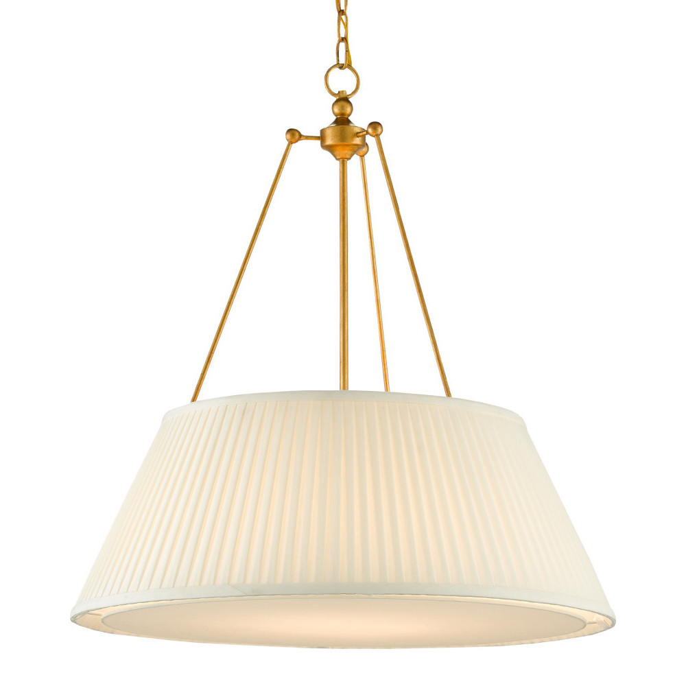 Подвесной светильник светодиодный с фактурным тканевым конусообразным абажуром White Fabric Lampshade