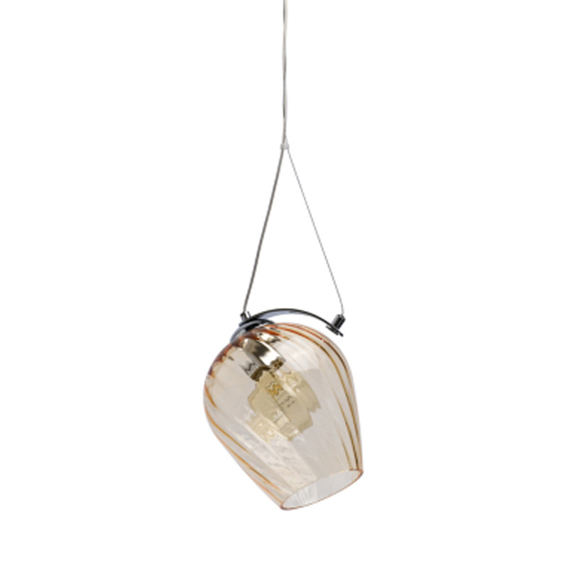 Подвесной светильник со стеклянном плафоном в форме бокала Kaleido