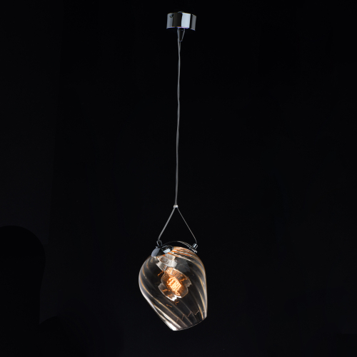 Подвесной светильник со стеклянном плафоном в форме бокала Kaleido