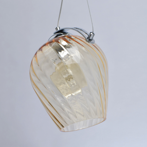 Подвесной светильник со стеклянном плафоном в форме бокала Kaleido