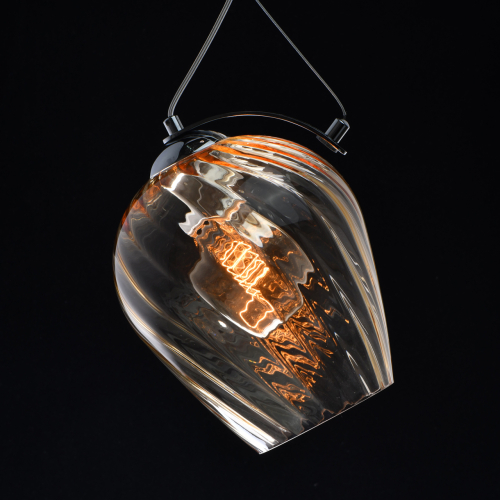 Подвесной светильник со стеклянном плафоном в форме бокала Kaleido