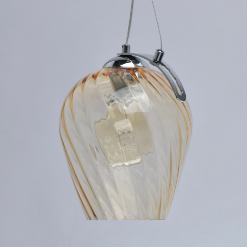 Подвесной светильник со стеклянном плафоном в форме бокала Kaleido
