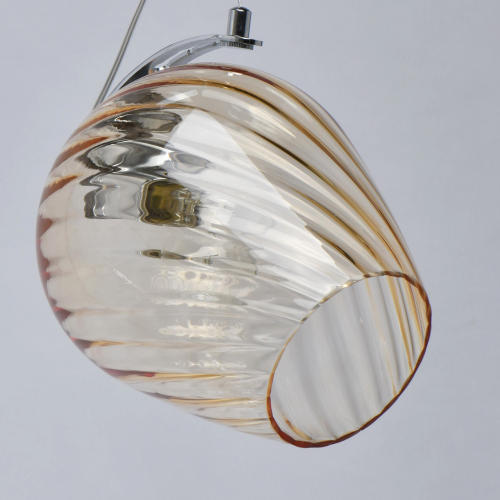 Подвесной светильник со стеклянном плафоном в форме бокала Kaleido