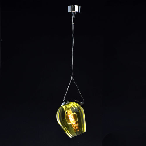 Подвесной светильник со стеклянном плафоном в форме бокала Kaleido