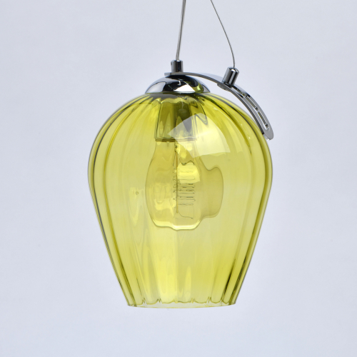 Подвесной светильник со стеклянном плафоном в форме бокала Kaleido