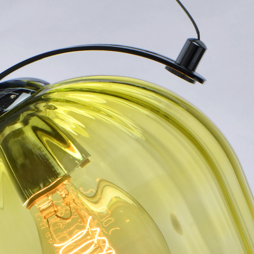 Подвесной светильник со стеклянном плафоном в форме бокала Kaleido