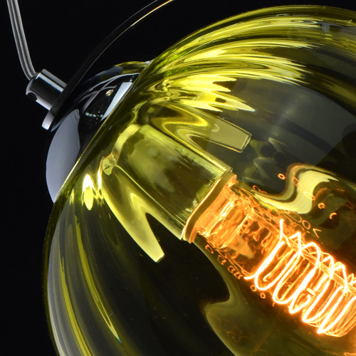 Подвесной светильник со стеклянном плафоном в форме бокала Kaleido