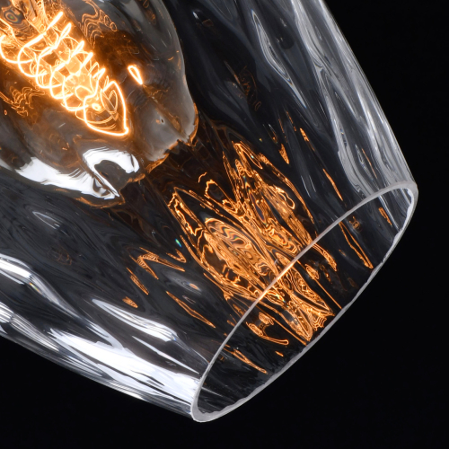 Подвесной светильник со стеклянном плафоном в форме бокала Kaleido