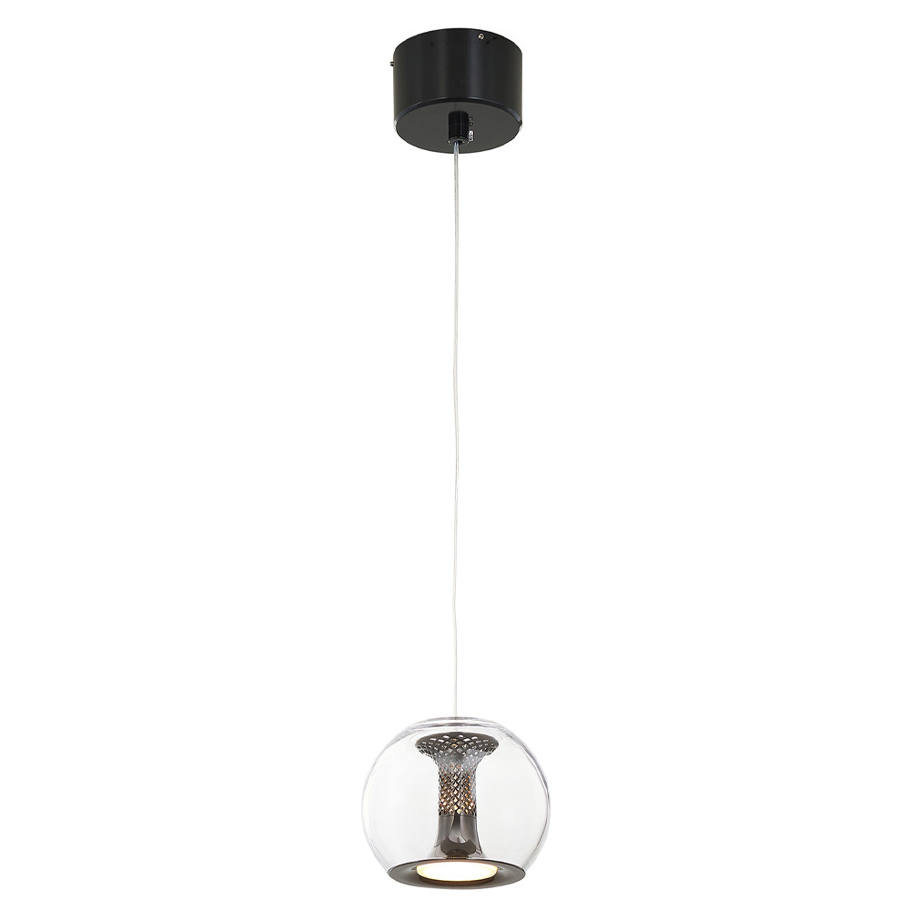 Подвесной светильник со стеклянным плафоном Inner Gleam Globe black