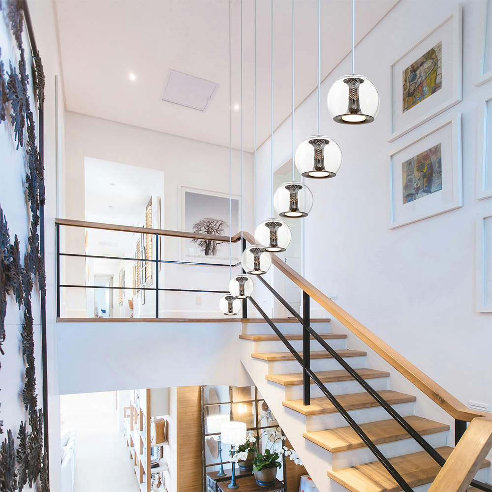 Подвесной светильник со стеклянным плафоном Inner Gleam Globe black